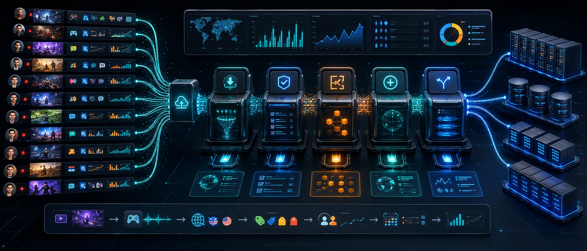 Livestream metadata collection and processing pipeline